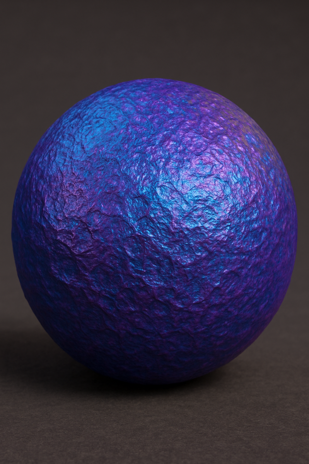 The material features a captivating interplay of purple and blue hues that shift and change with light creating a mesmerizing iridescent effect Its surface is intricately textured adding depth and dimension with a slightly glossy finish that enhances-1
